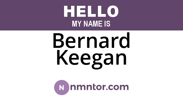 Bernard Keegan