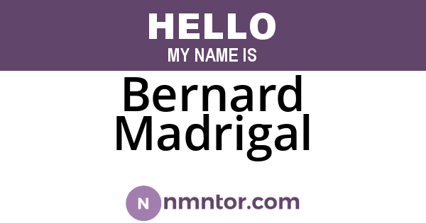 Bernard Madrigal