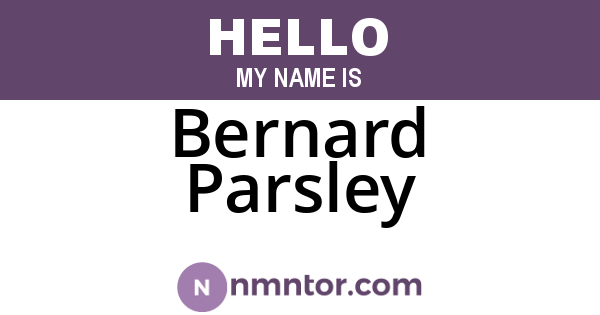 Bernard Parsley