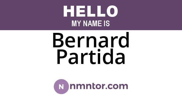 Bernard Partida