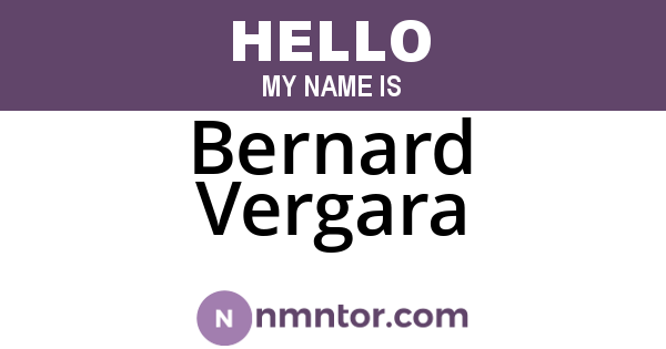 Bernard Vergara