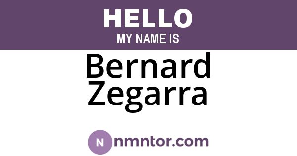 Bernard Zegarra