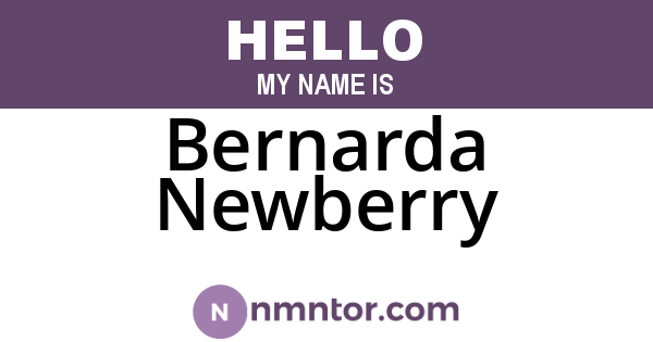 Bernarda Newberry