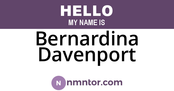 Bernardina Davenport