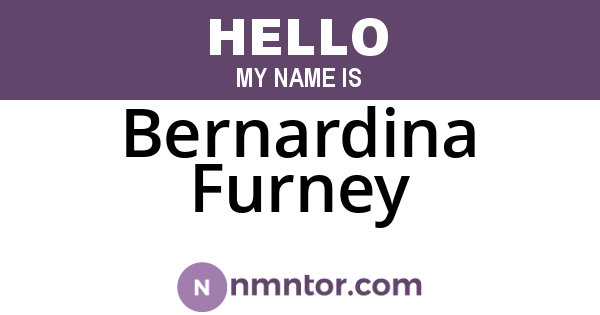 Bernardina Furney