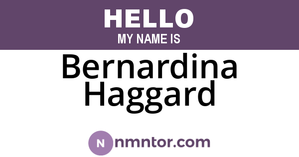 Bernardina Haggard