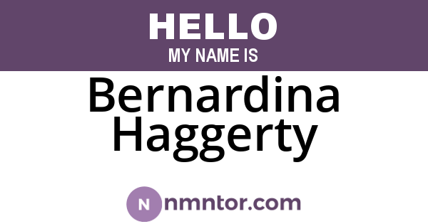 Bernardina Haggerty