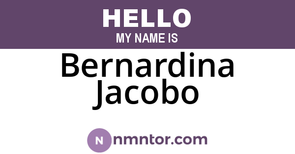 Bernardina Jacobo
