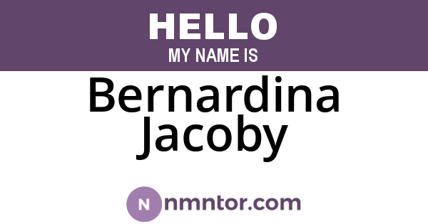 Bernardina Jacoby