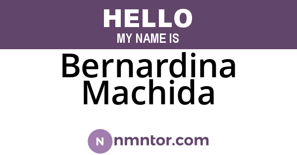 Bernardina Machida