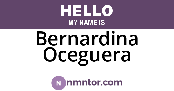 Bernardina Oceguera