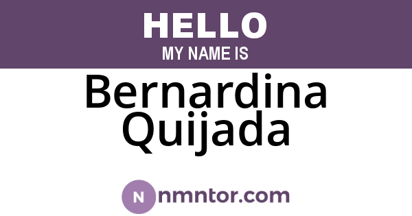 Bernardina Quijada