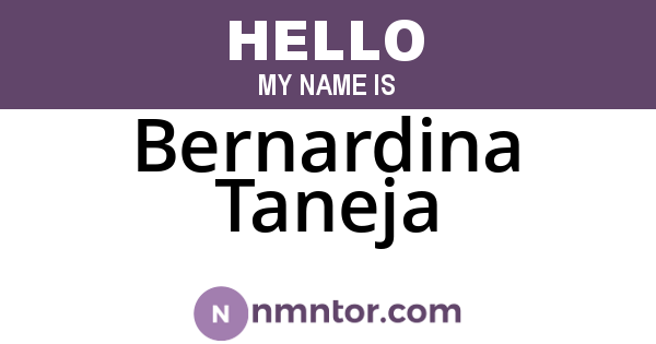 Bernardina Taneja