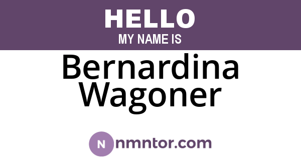Bernardina Wagoner