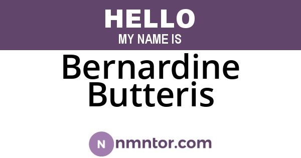 Bernardine Butteris