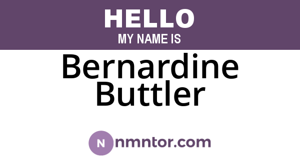 Bernardine Buttler