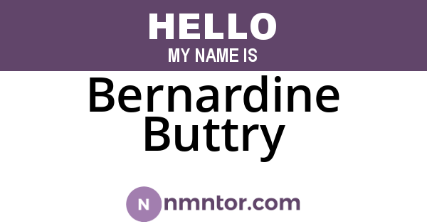 Bernardine Buttry