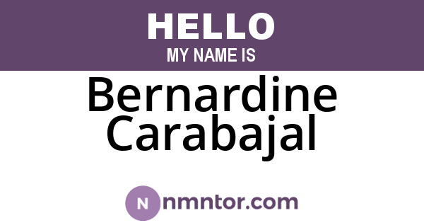 Bernardine Carabajal