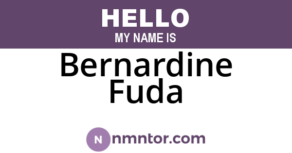 Bernardine Fuda
