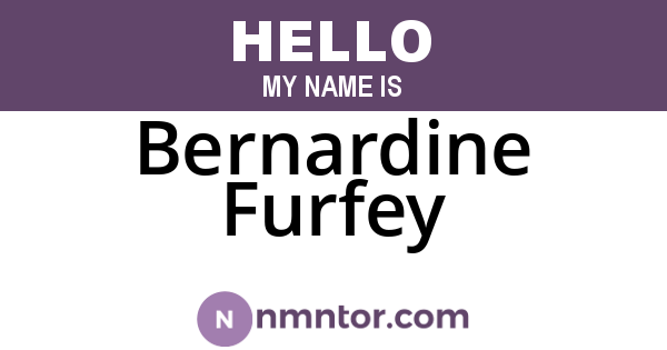 Bernardine Furfey