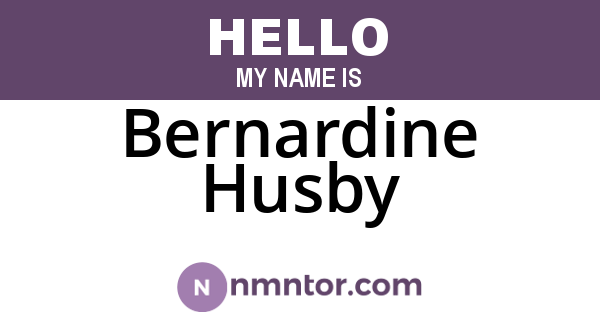 Bernardine Husby