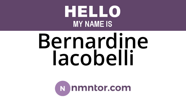 Bernardine Iacobelli