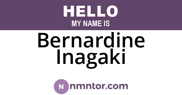 Bernardine Inagaki