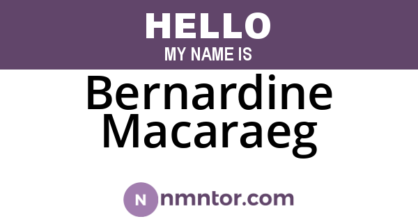 Bernardine Macaraeg