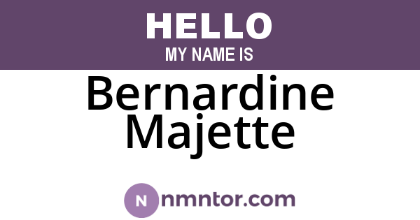 Bernardine Majette