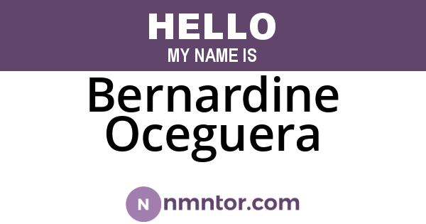 Bernardine Oceguera