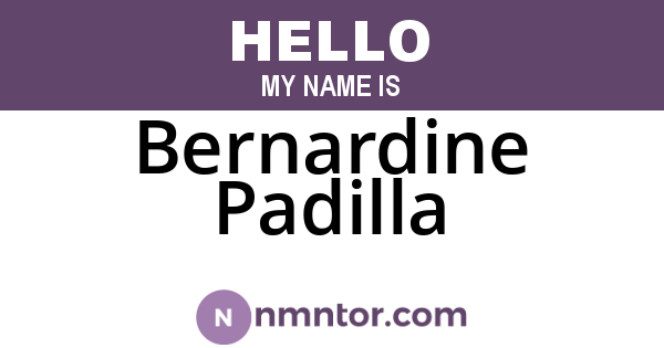 Bernardine Padilla