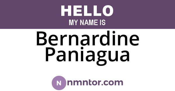 Bernardine Paniagua