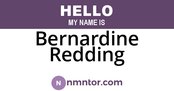 Bernardine Redding