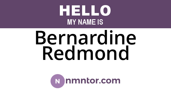 Bernardine Redmond