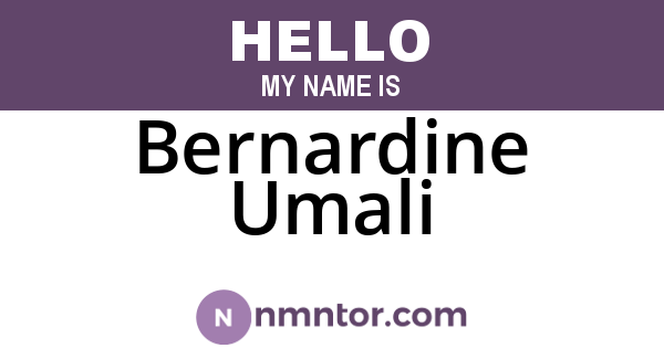 Bernardine Umali