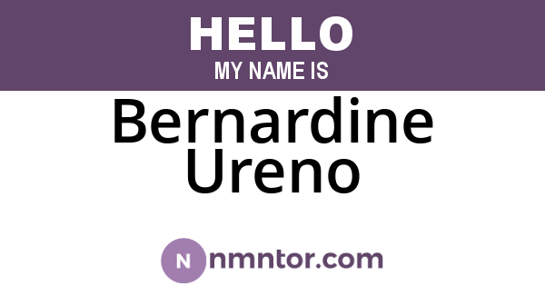 Bernardine Ureno