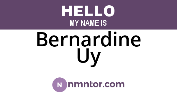 Bernardine Uy