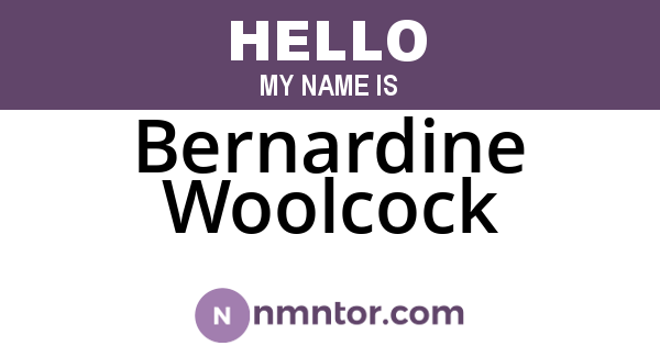 Bernardine Woolcock