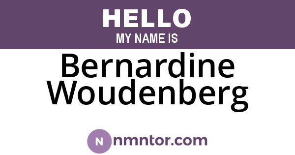 Bernardine Woudenberg