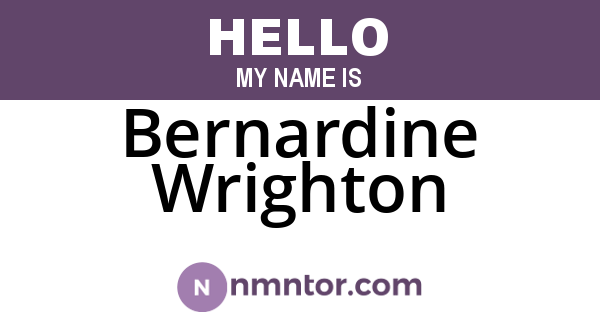 Bernardine Wrighton