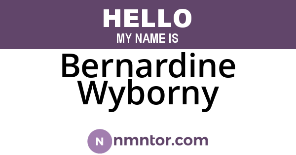 Bernardine Wyborny