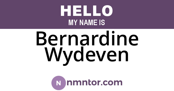 Bernardine Wydeven