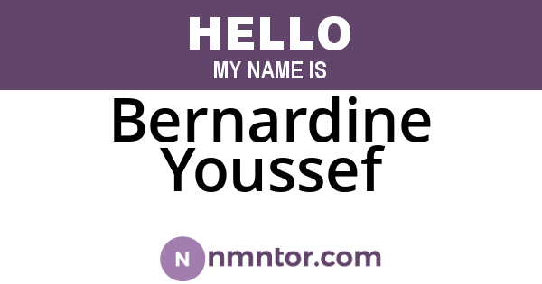Bernardine Youssef