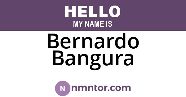 Bernardo Bangura
