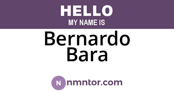 Bernardo Bara