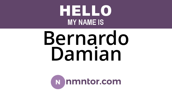 Bernardo Damian