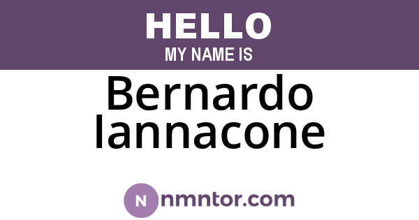 Bernardo Iannacone