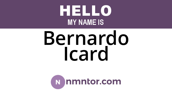 Bernardo Icard