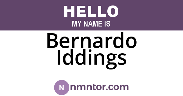 Bernardo Iddings