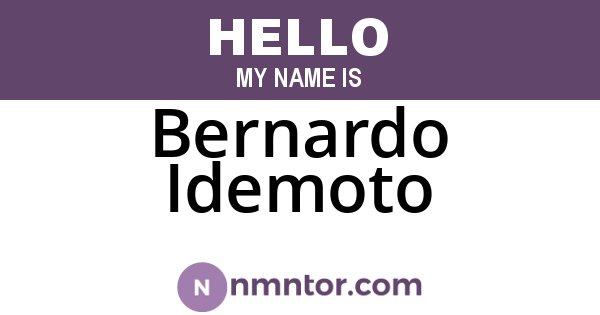 Bernardo Idemoto